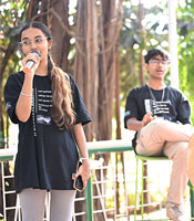 Students on campus